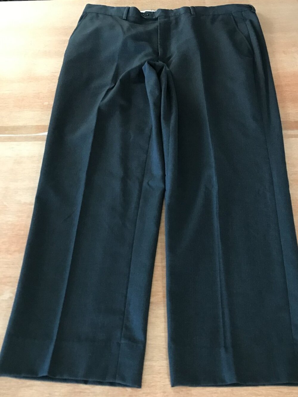 Pazoni Romeo 100% Wool Dress Pants Women 40 Gray Mid Rise Pleated Made In Italy